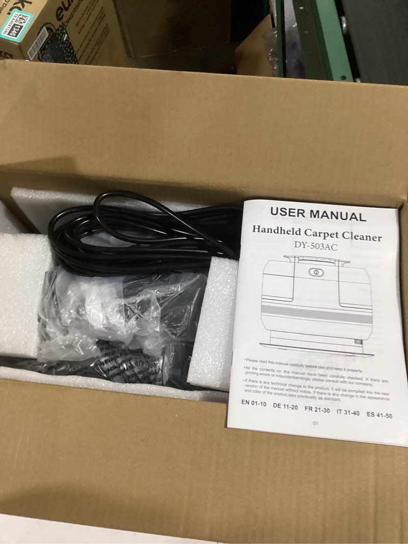 Condition photo showing New/Like New for 18Kpa Carpet Cleaner Machine, 500W Portable Carpet Spot and Upholstery Cleaner Machine with Handle f