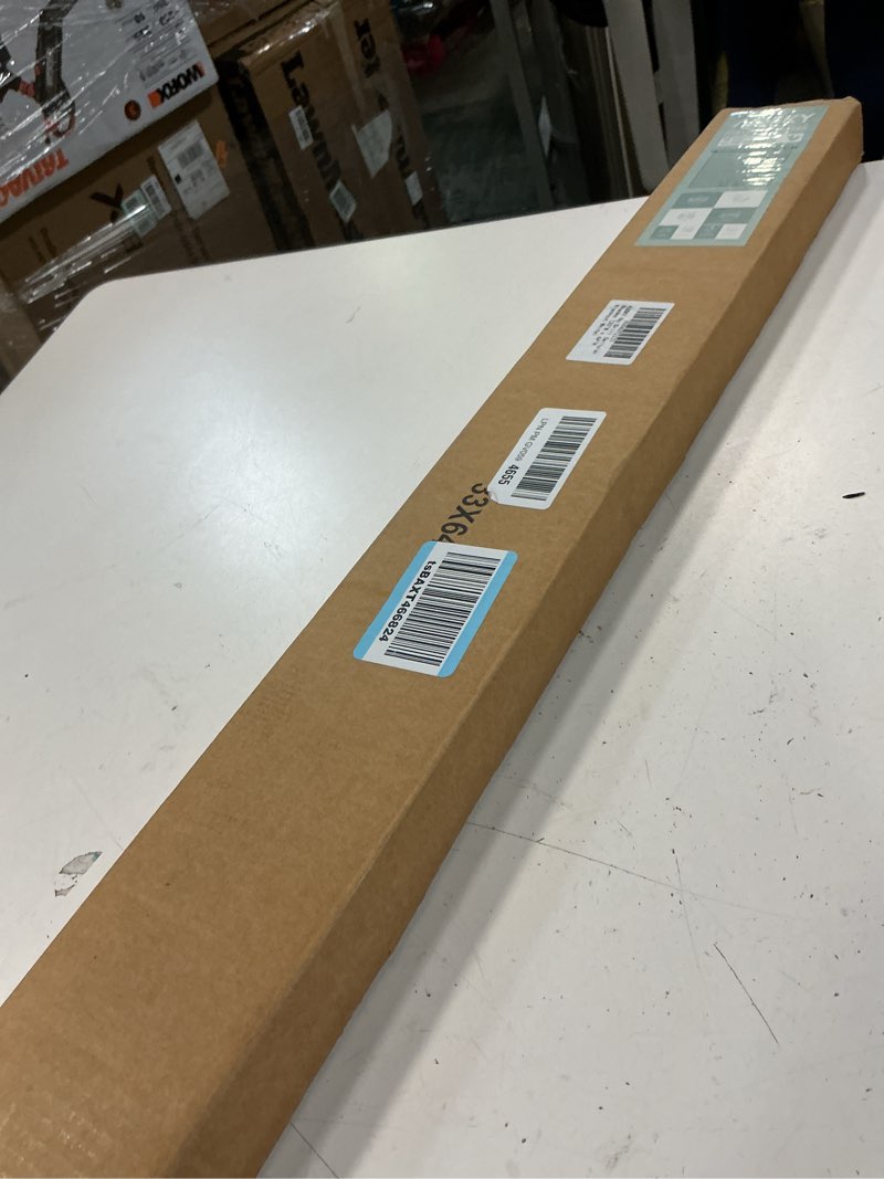 Condition photo showing New/Like New for aosky 100% blackout no drill cellular shades blinds for indoor windows, no tools thermal insulated black out cordless honeycomb blinds for bedroom living room window, 33" w x 64" h, white 33"w x 64"h blackout-white