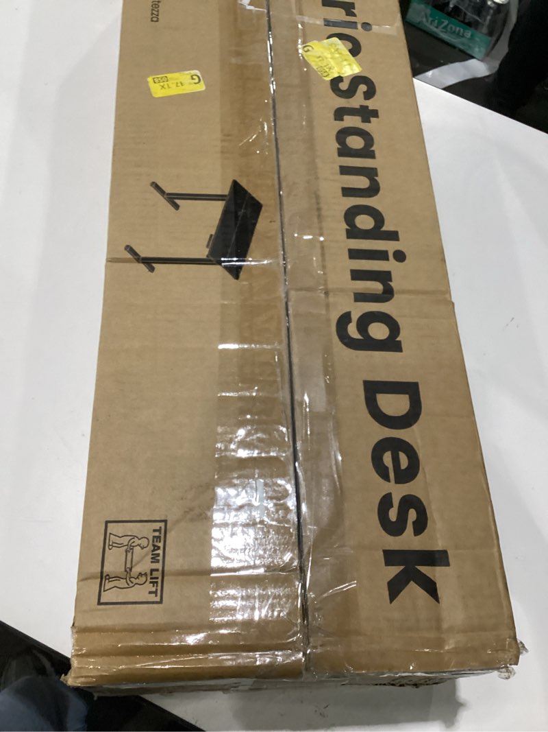 Condition photo showing Good Condition for electric standing desk, white