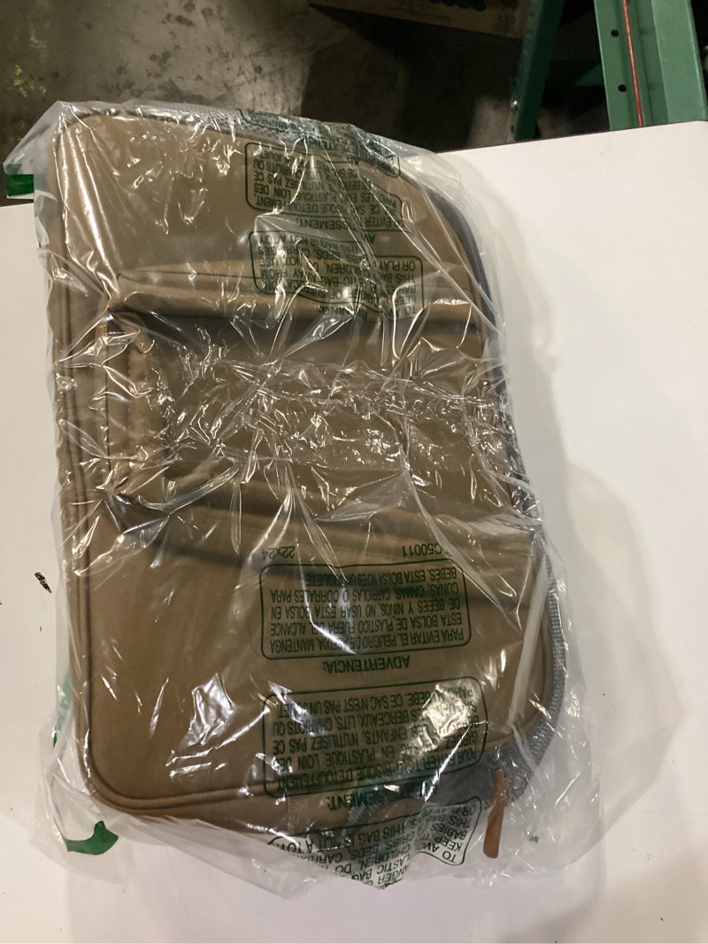 Condition photo showing New/Like New for dog purse carrier for small dogs – cotton padded interior, multiple pockets, breathable mesh & comfortable strap – durable polyester travel bag, lightweight cat carrier - versatile small pet bag brown