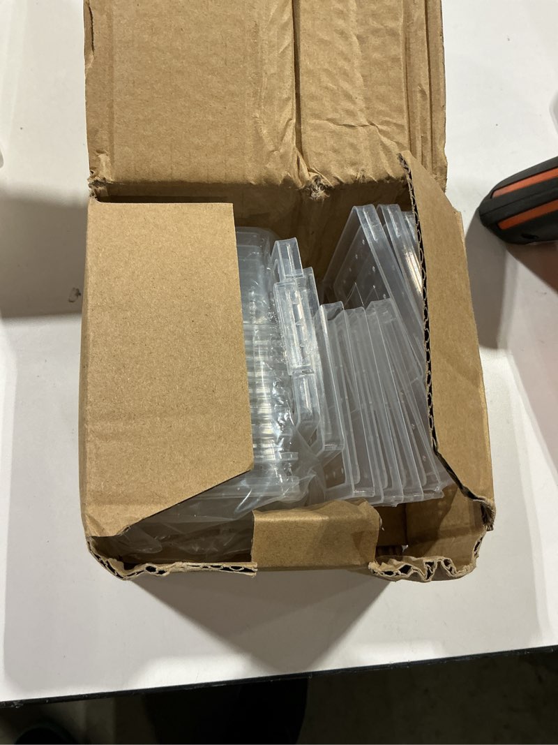 Condition photo showing Good Condition for pawfly 10 pcs mini spider terrarium breeding box, transparent plastic jumping spider enclosure cricket keeper tarantula enclosure, small reptile hatching container for scorpion centipede gecko mantis 10pcs