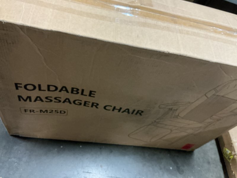 Condition photo showing Good Condition for Foldable Electric Massage Chair with Heat FR-M25D Full Body Massage Portable Adjustable Backrest Height Neck Position Suitable for Heights from 59 in to 79 in Black/Black