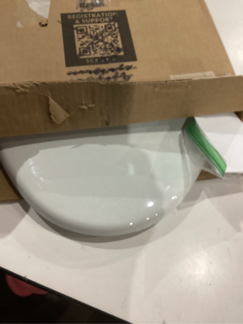 Condition photo showing Good Condition for mayfair nextstep2 toilet seat with toddler potty training seat built-in, slow close, easy clean, magnetic removable kids seat, made in usa, elongated, white