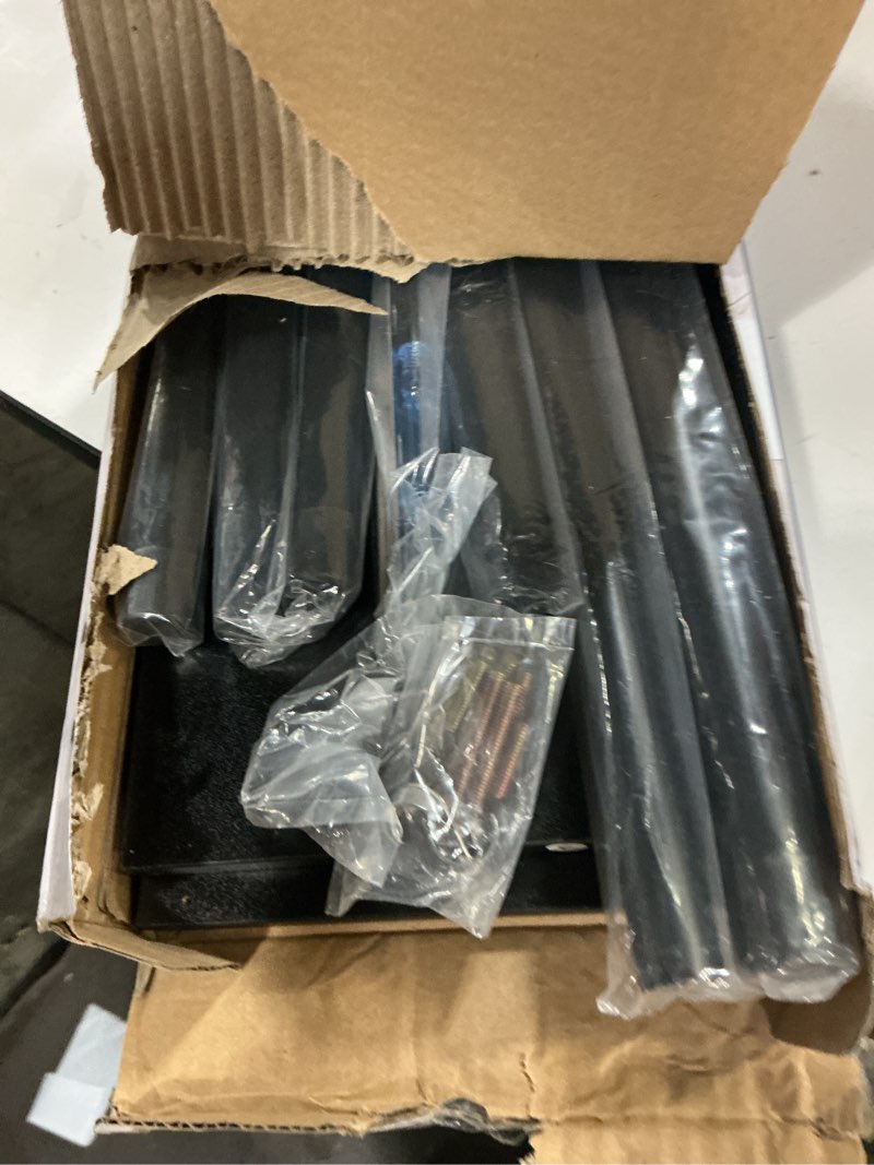 Condition photo showing Good Condition for jayrex countertop corner shelf, 3 tier shelf moveable organizer for bathroom counter, make up, dresser table, desktop shelf (black)