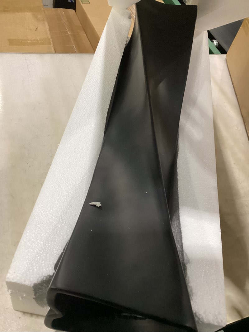 Condition photo showing New/Like New for black tall floor vase 27.5in resin black heart shaped vases perfect for dry or faux flowers entryway large decorative standing vase for living room home corner indoor office black 27.5 in