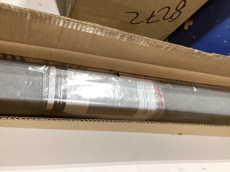 Condition photo showing New/Like New for LazBlinds No Drill Roman Shades for Windows, Cordless Light Filtering Window Shades with UV Protection, Polyester Fabric for Bedroom & Living Room, 36" W x 64" H, Grey Light Filtering - Grey 36"W x 64"H