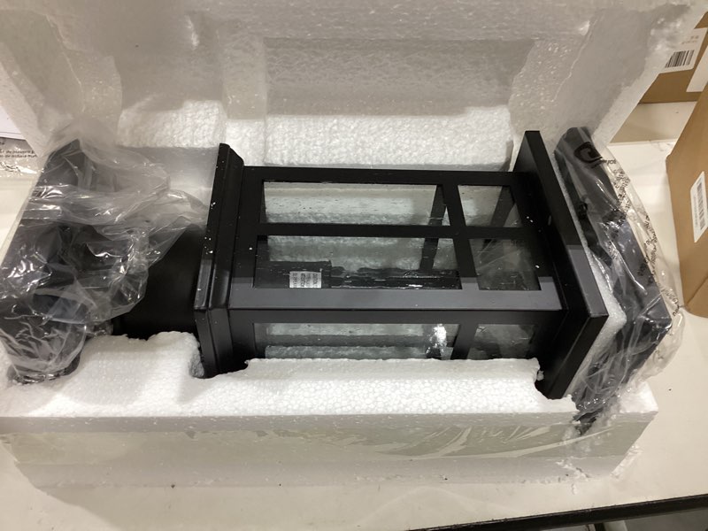 Condition photo showing Good Condition for brilvibera dusk to dawn black outdoor post light fixture, pole lamp with pier mount, waterproof exterior lamp post lantern for yard, driveway, path, black black 1-pack dusk to dawn