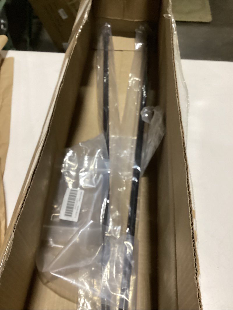 Condition photo showing Good Condition for Tension Rods, 2 Pack 28-48 Inches Adjustable Spring Steel Cupboard Bars Tension Curtain Rod Shower Rod Closet Rod Tensions Rod Extendable Width (Black) Black02 28-48 inch