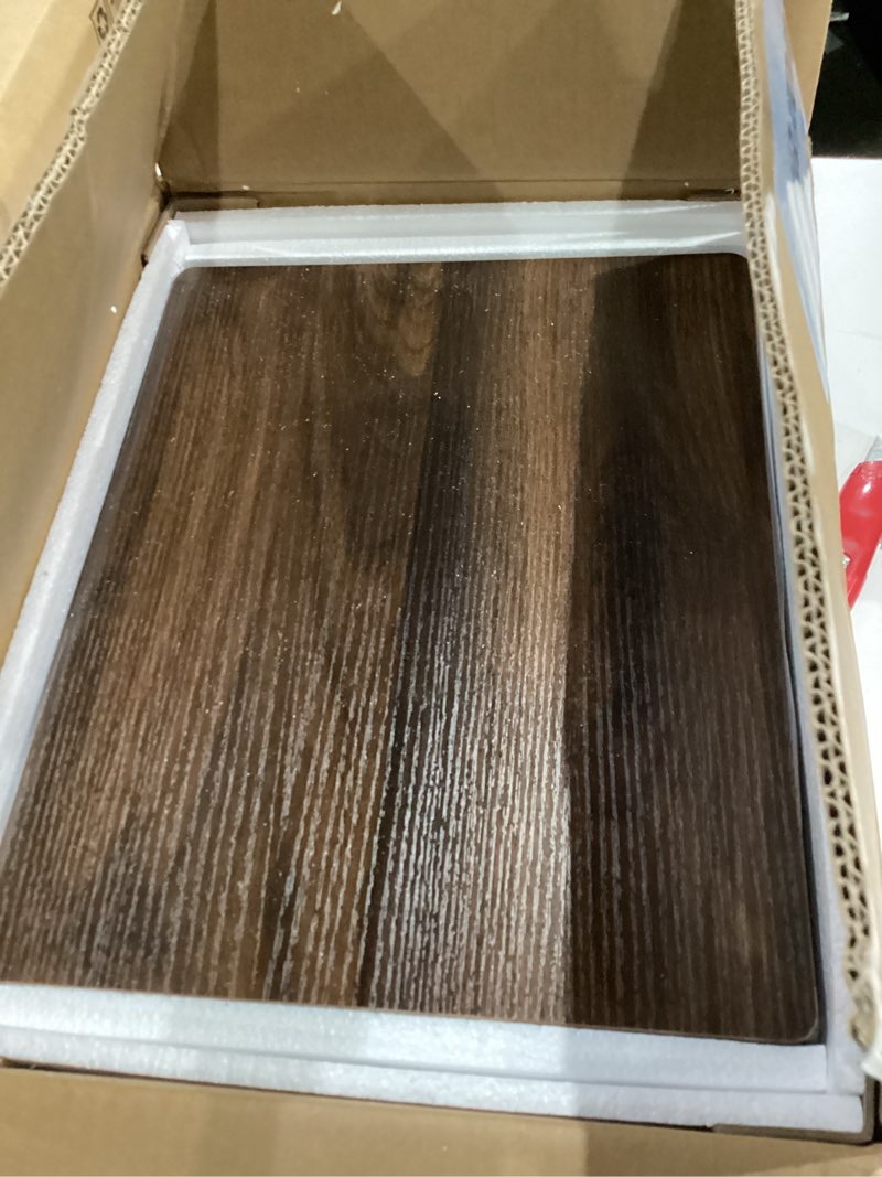 Condition photo showing Good Condition for JOONEE Nightstand,Modern Bedside Table with Storage Drawer and Open Wood Shelf, for Living Room, Bedroom and Small Spaces, Accent Night Stand with Solid Wood Legs, Easy Assembly,Walnut Brown