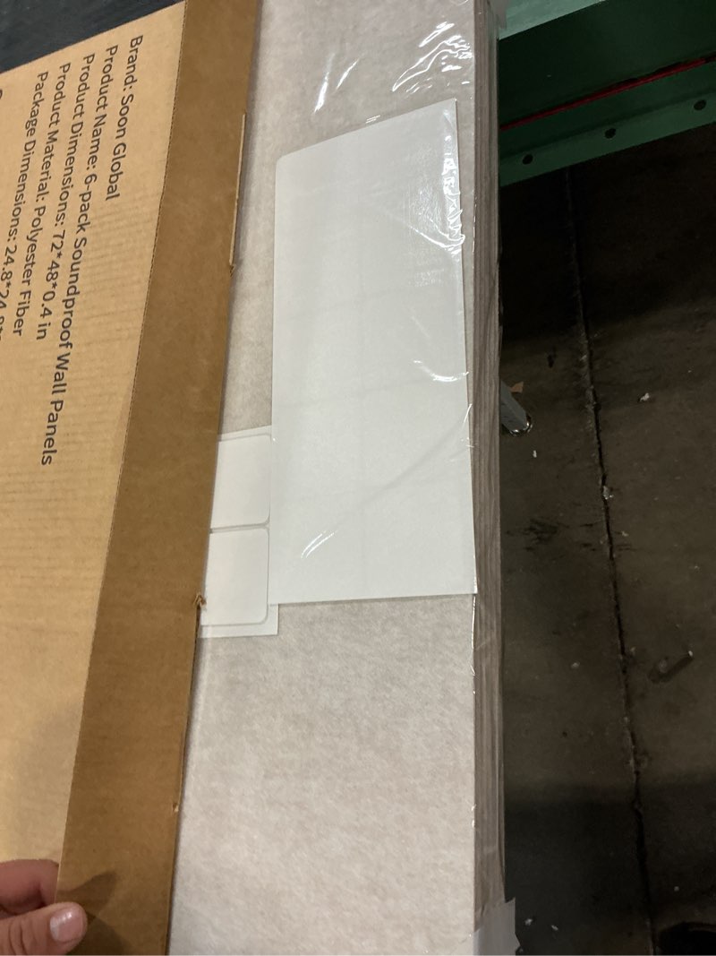 Condition photo showing Good Condition for acoustical wall panels, 6-piece 23.62 x 23.62 inches art acoustic panels, decorative acoustic panels, acoustic wall panels, sound absorbing wall art, arcadian vortex 72 x 48 inches arcadian vortex