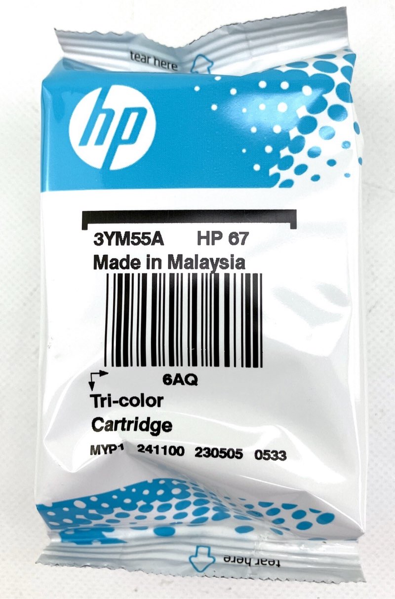 HP 67 / HP67 Ink Tri-Color Cartridge-Brand New-Genuine OEM-Expires November 2026