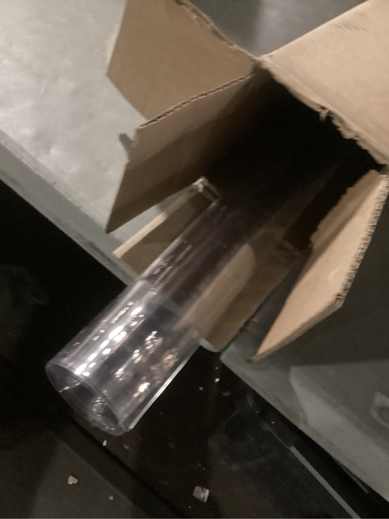 Condition photo showing As Is for 1.5mm 40*67in Heavy-Duty Clear Table Cover Protector -PVC Plastic Table Cloth Desk Protector Mat Waterproof, Anti-Slip for Office, Restaurant, Parties (100x170cm PVC tablecloth)