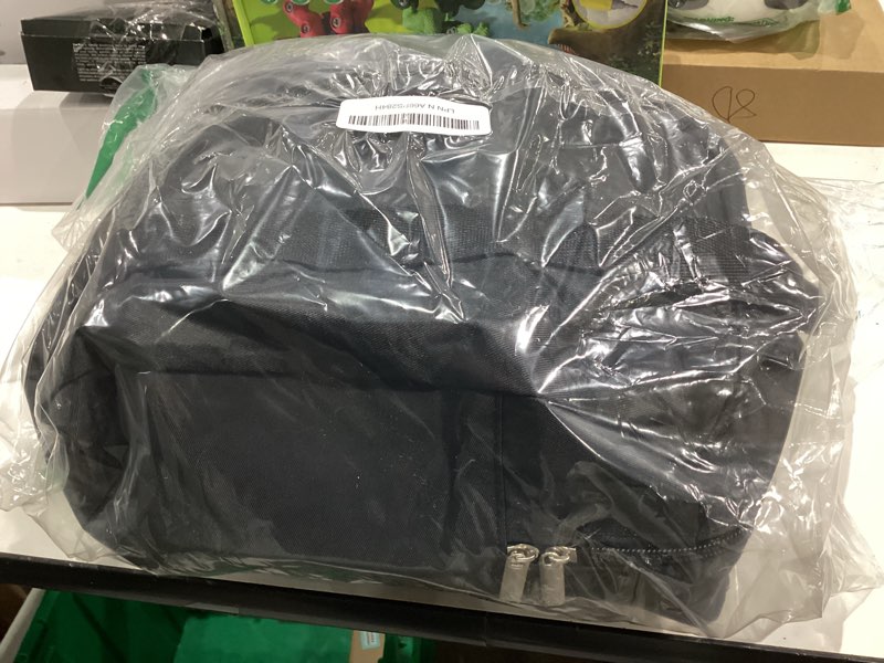 Condition photo showing Good Condition for Travel Blanket Pillow Set - Travel Neck Pillow & Blanket for Airplane, Thick Fleece Plane Blanket, Hooded Memory Foam Neck Pillows, Foldable Duffel Bag, Sleep Mask, Earplugs for Plane Traveling, Black