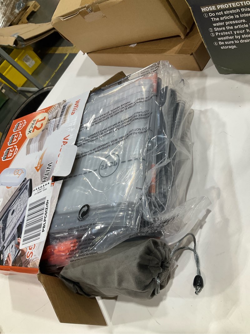Condition photo showing Good Condition for 12 packs vacuum seal bags with usb/type-c pump, 3 sizes travel vacuum storage bags for clothing, vacuum packing bags for closet organization, bedding & seasonal storage 12 combo set