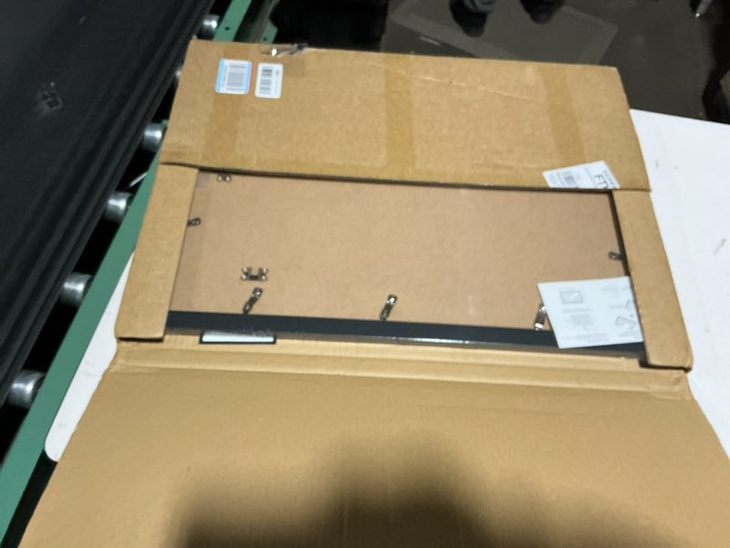 Condition photo showing New/Like New for 19.25x26.75 Picture Frame for Wall Display, 19.25x26.75 Black Picture Frame with Shatter Resistant Plexiglass, Stable and Sturdy Puzzle Frame for Wall Display, Handpicked Gift Collection