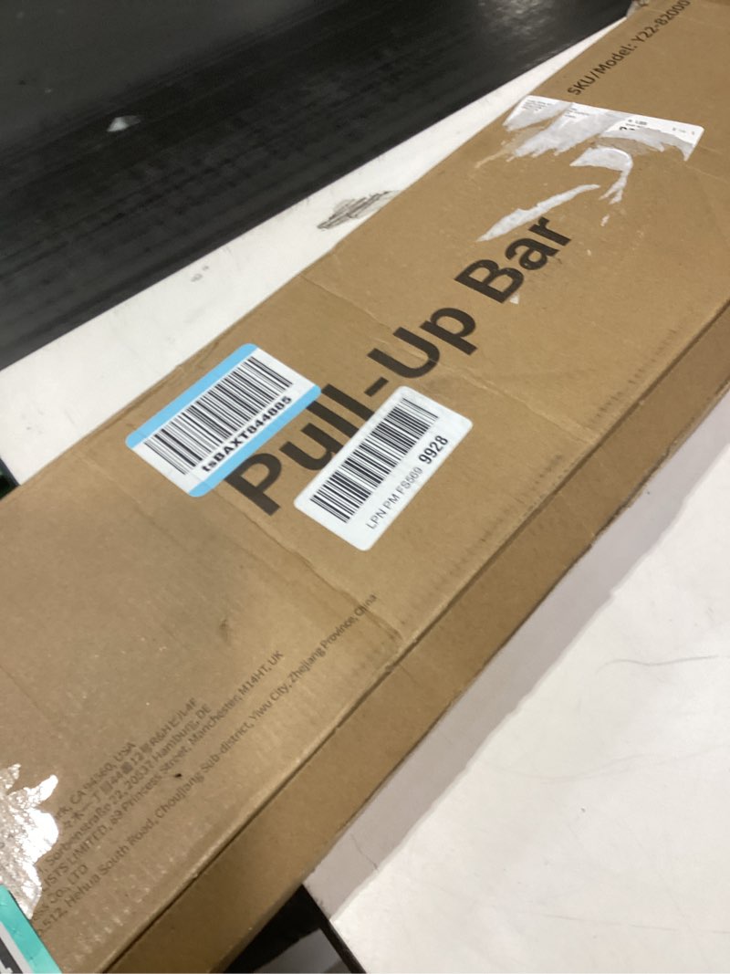 Condition photo showing New/Like New for Sportneer Pull Up Bar: Strength Training Chin up Bar No Screws - Adjustable 29.5''-37''(75-94cm) Width Locking Mechanism Pull up Bar for Doorway - Max Load 440lbs for Home Gym Upper Body Workout, Non-slip