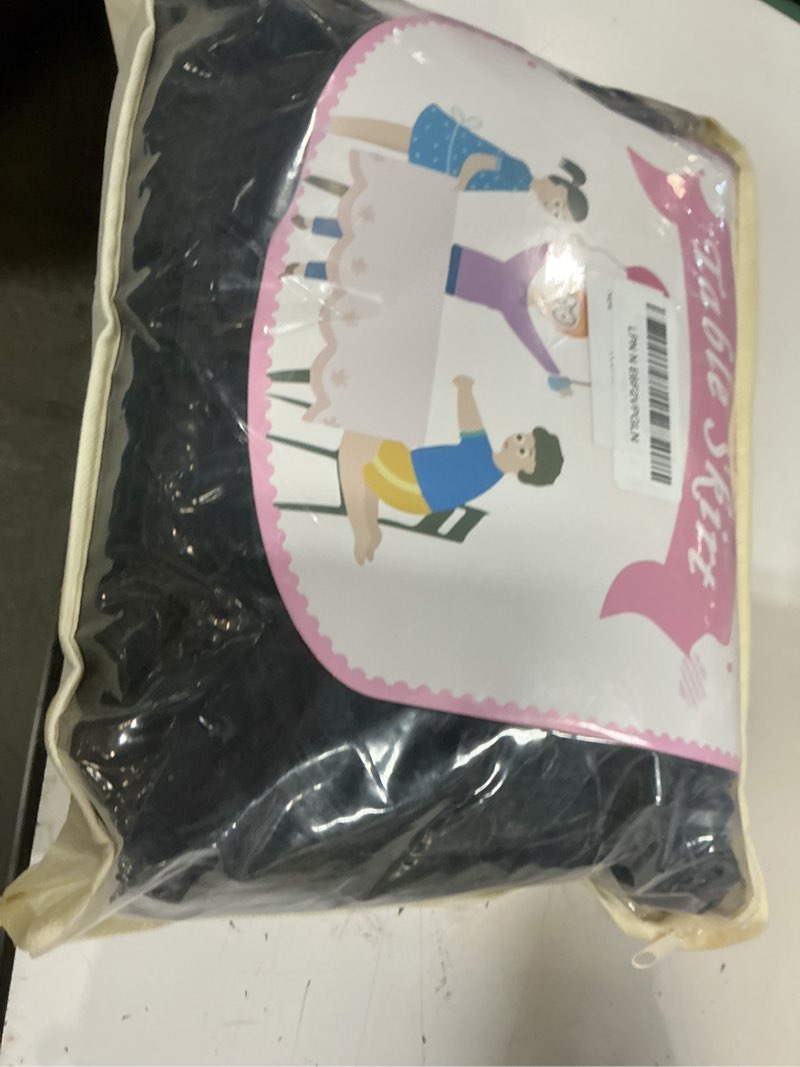 Condition photo showing Good Condition for wish care 2 pack black spandex table cloths - fitted rectangle table cover, wrinkle free, 4ft, stretch tablecloths for party, banquet, wedding and events 4ft-2 pack black