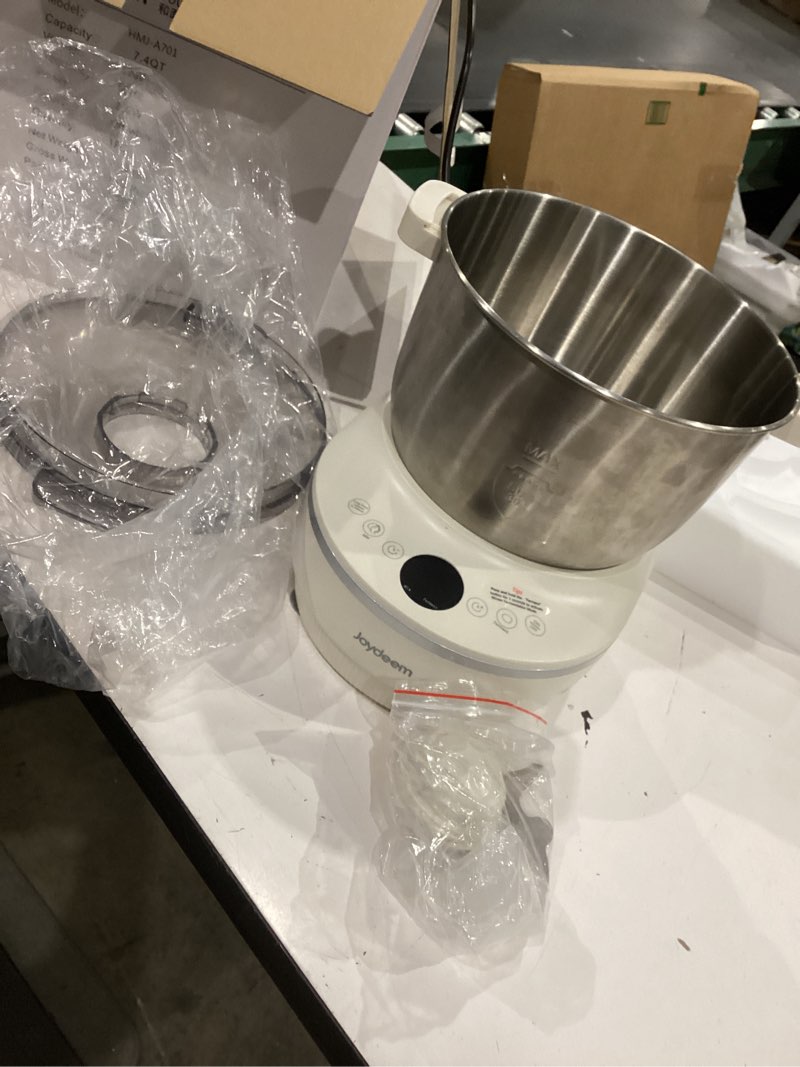 Condition photo showing As Is for joydeem hmj-a701 electric dough maker (7.4qt) with ferment function - ideal for bread, pizza, sourdough & dumpling dough