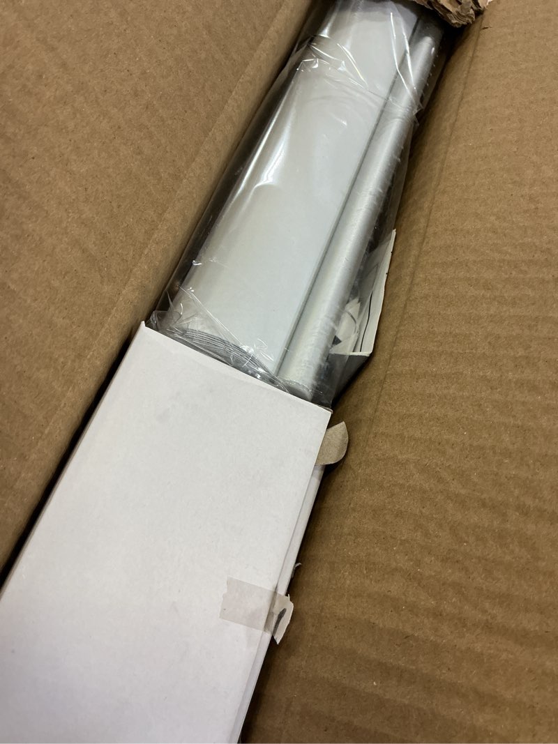 Condition photo showing New/Like New for no drill no tools 100% blackout roller shade | uv protection | easy-care fabric | roller blind for windows & doors | pull down window shade - white (28.5" w x 75" h) no drill-white 28.5"w x 75"h