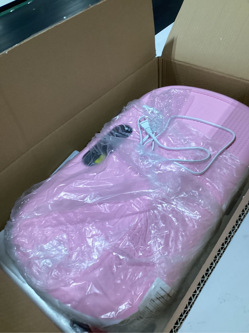 Condition photo showing New/Like New for merach vibration plate exercise machine, vibration plate 440 lbs capacity, bluetooth and silicone pedal, stimulate deep fat, vibration plate for lymphatic drainage, vibrating for weight loss pink