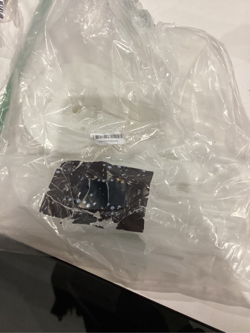 Condition photo showing As Is for Balloon Column Kit Set of 2 With Balloons Included - Balloon Tower with Stand, Base, and Pole,Backdrop Decoration for Wedding, Baby Shower, Birthday Party, or Bachelorette Parties (Black Gold White)