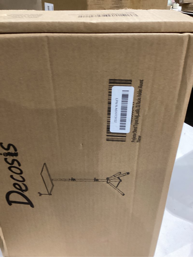 Condition photo showing Good Condition for Projector Stand Tripod Adjustable, Laptop Height from 23.5 to 46.5 inches with Gooseneck Phone Holder, Floor for Office, Home, Stage, Studio, DJ Racks Holder Mount, 23.5inch-46.5inch A?23"-46" Black