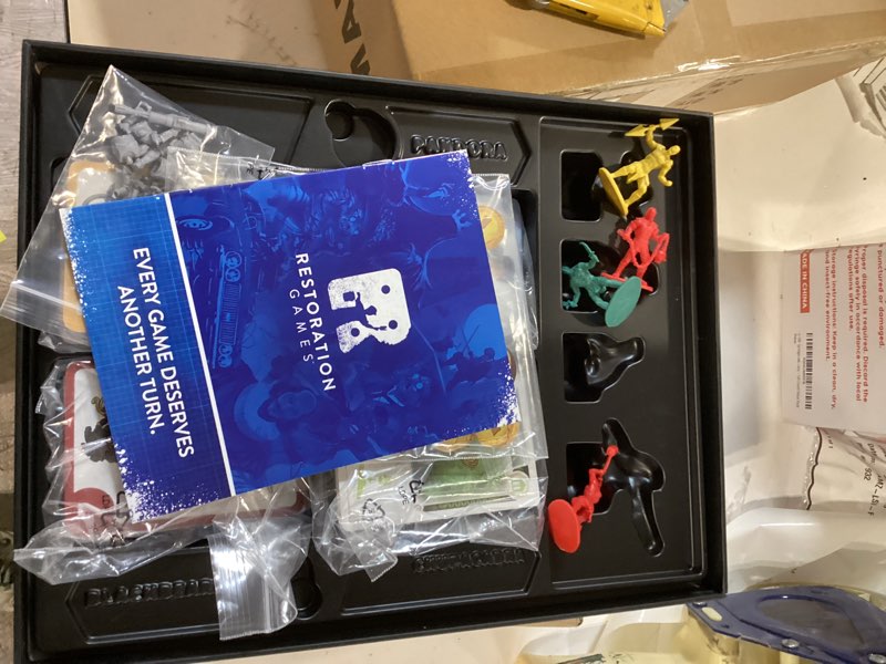 Condition photo showing As Is for restoration games unmatched battle of legends vol 3 - strategy board game for 2 to 4 players - expansion with 4 new heroes and battlefields - 20-40 min playtime - ages 9+ battle of legends, vol 3