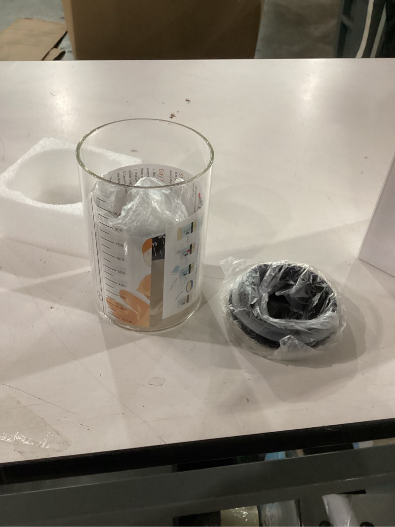 Condition photo showing New/Like New for Similar to ***KneadAce Sourdough Starter Jar With Date Marked Feeding Band, Thermometer, Sourdough Jar Scraper, Sourdough Container Sewn Cloth Cover & Metal Lid, Sourdough Starter Kit For Sourdough Bread Baking