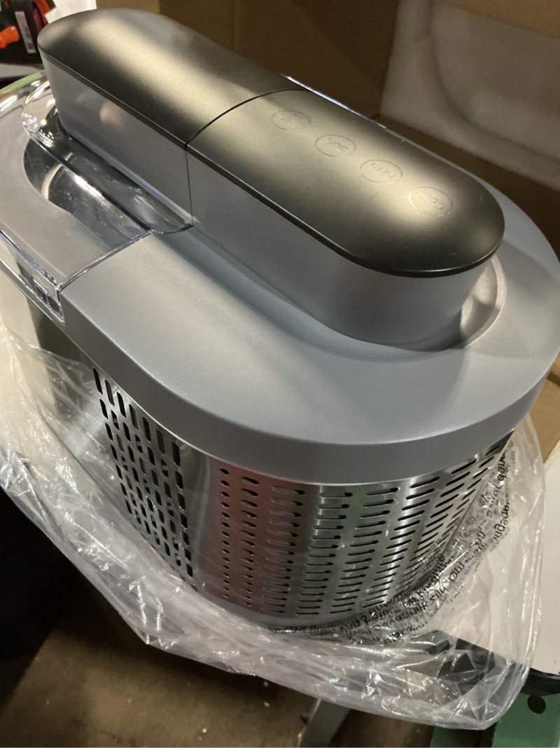 Condition photo showing Good Condition for premium automatic single serve semi-conductor ice cream maker, no pre-freezing built-in cooling system, 1.2 pint (600ml), soft & firm modes with 6h keep cool, gelato & sorbet machine for home | homemade ice cream, frozen desserts grey
