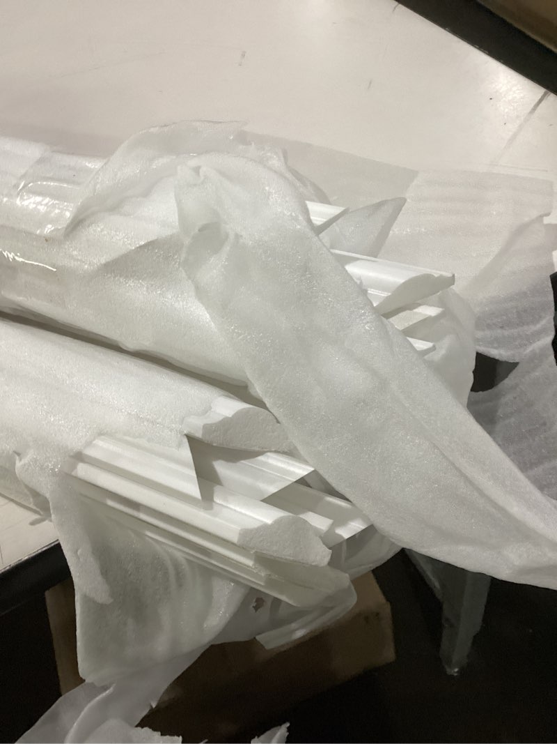 Condition photo showing New/Like New for pangda peel and stick wall molding kit, 3d premade accent molding wainscoting panel for interior wall moulding decor, ready to assemble wainscoting accent panel (3 set,39 x 63 in+39 x 28 in) 39 x 63 in+39 x 28 in 3