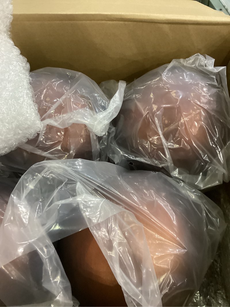 Condition photo showing New/Like New for Poen 12 Pcs 6 Inch Extra Large Christmas Ball Ornaments Giant Jumbo Christmas Tree Ball Decoration Shatterproof Huge Big Xmas Hanging Ornaments for Indoor Outdoor Holiday Party Decor(Brown)