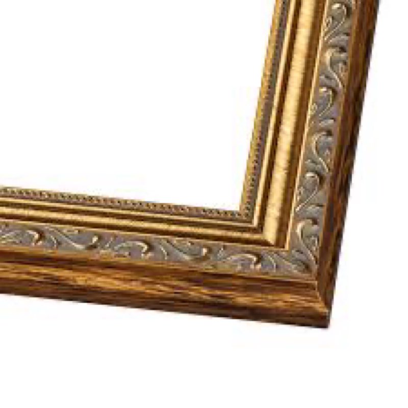 Matte Picture Frame Photo Size: 9" W x 12" H, Color: Vintage Gold