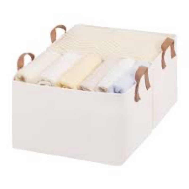 storageworks storage bins, shelves baskets for organizing, large fabric closet organizers with handl
