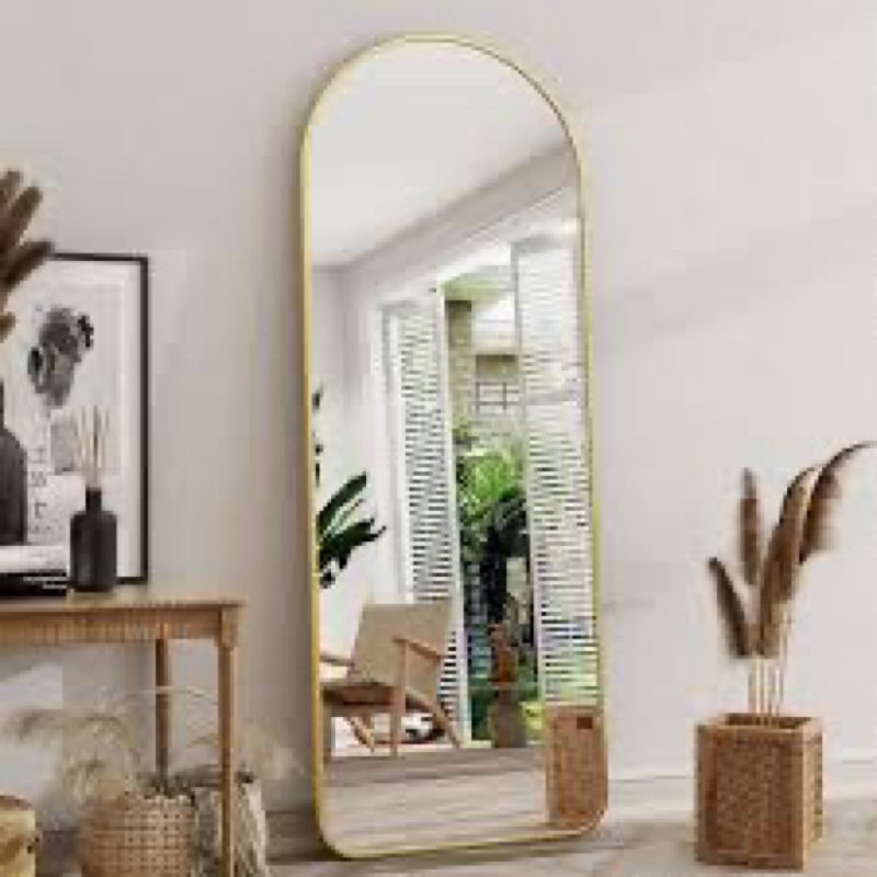 Oversized Full Length Mirror Arch Floor Mirror Wall Mirror Hanging Or Leaning Full Body Mirror With Stand