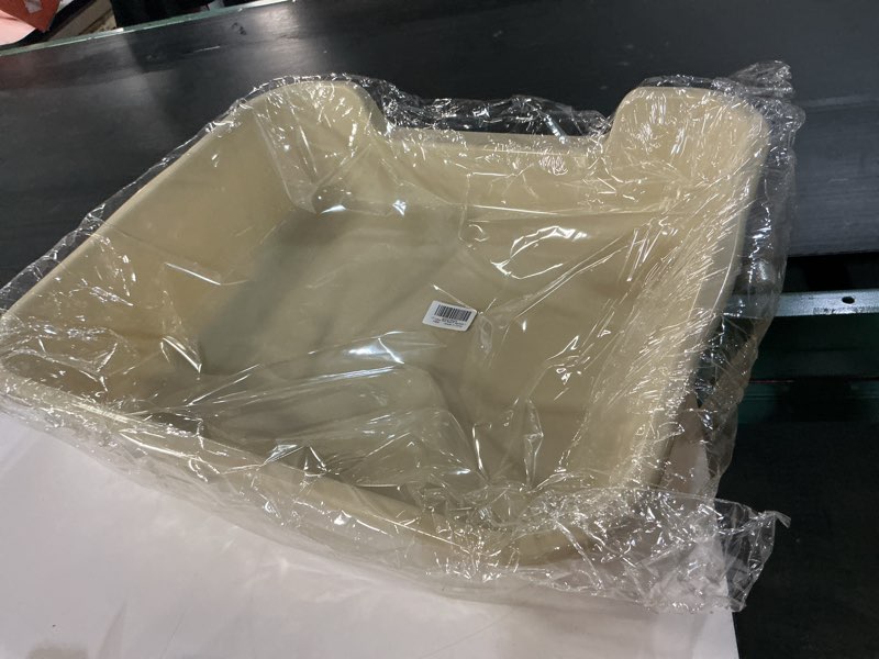 Condition photo showing Good Condition for 1 pack of extra large cat litter box (abs material), low entry senior litter pen for geriatric kitty big cats, jumbo pet safe litter boxes tray for pets potty (beach sand, 24" l x 20" w) large (pack of 1) beach sand