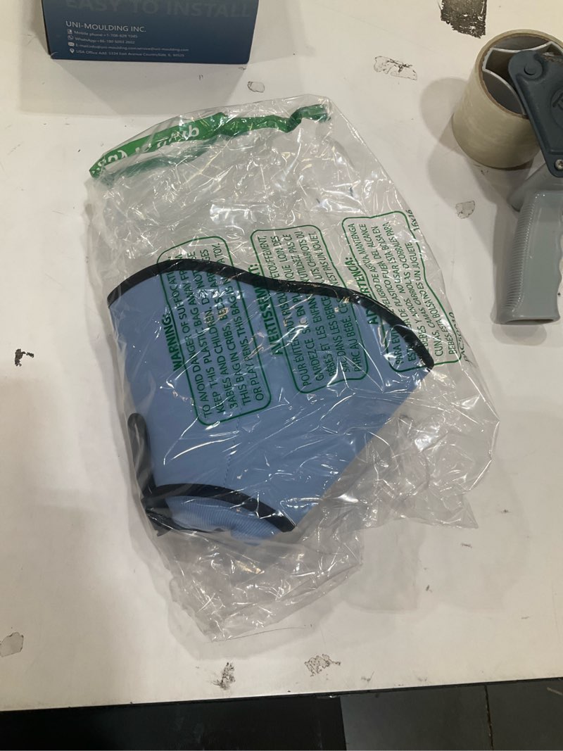 Condition photo showing New/Like New for midog dog cone collar after surgery, soft dog cone alternative to stop licking,adjustable elizabethan recovery cones for small to large sized dogs blue m