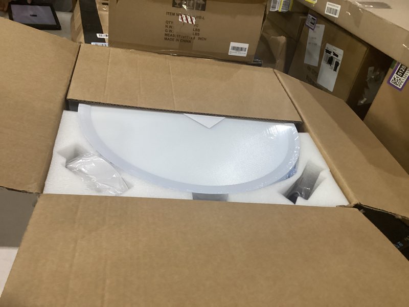 Condition photo showing Good Condition for baysquirrel slim retractable ceiling fan with lights and remote/app control, 6 speed dimmable reversible memory, 42 inch modern silent smart fan for bedroom living room dinning room white basic model