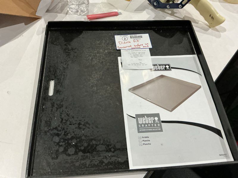 Condition photo showing As Is for weber crafted flat top griddle