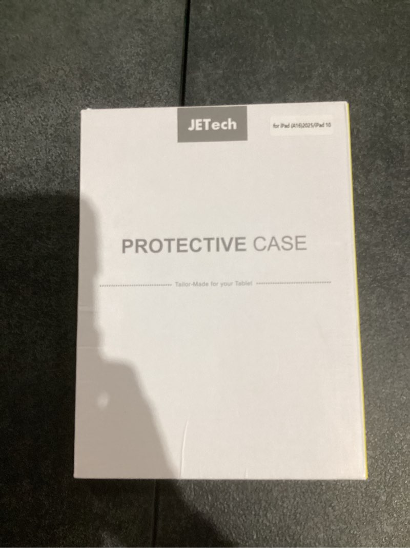 Condition photo showing New/Like New for jetech case for ipad (a16) 11th/10th generation (2025/2022), soft tpu transparent slim shockproof tablet cover (black) black ipad (a16) / 10