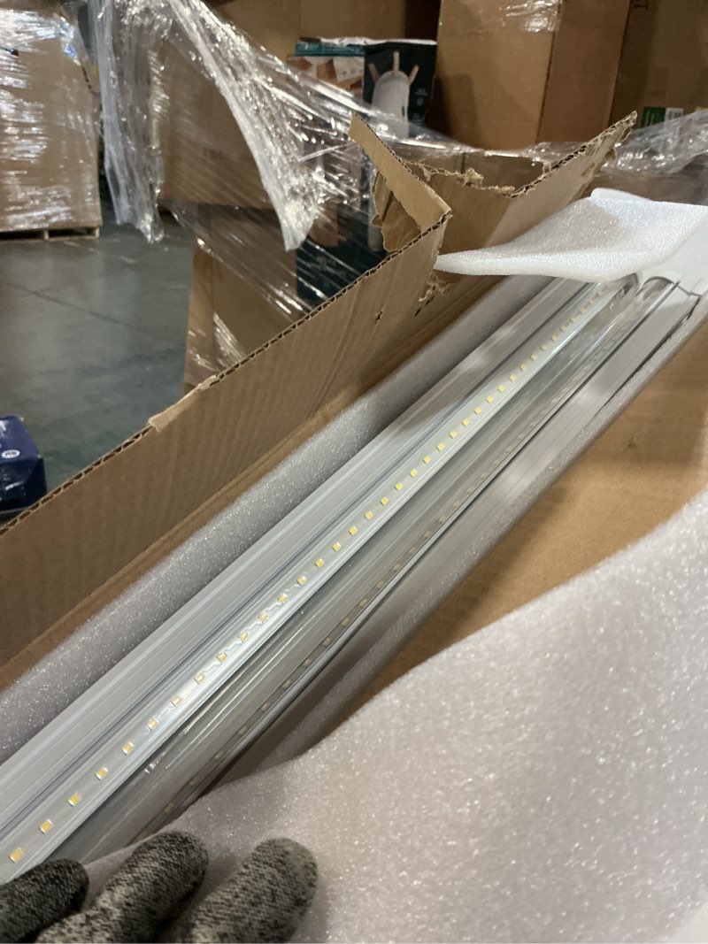 Condition photo showing Good Condition for 4ft grow lights for indoor plants,t8 5000k full spectrum plant light,270w(6 x 45w), led grow light strips with timer, aluminum reflector, linkable,plant growing lamp fixture for greenhouse indoor 6pcs 4ft-6pack
