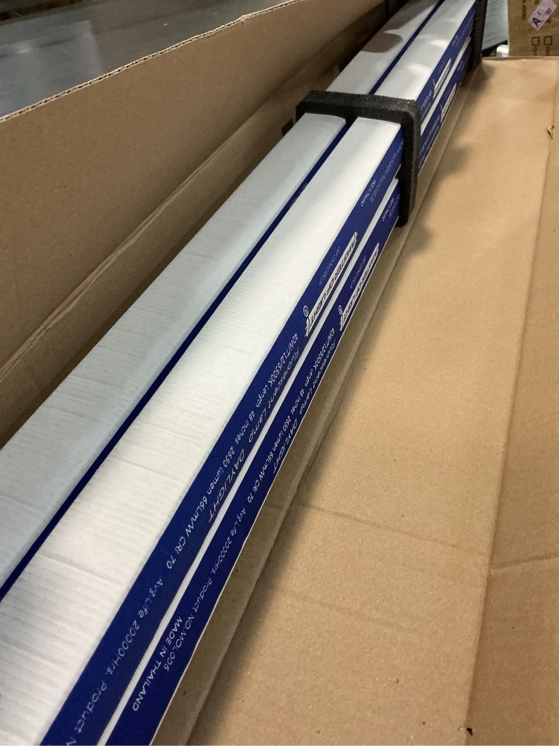 Condition photo showing New/Like New for f40/d daylight (2 pack) 4ft fluorescent tube light bulb 40w 40 watt t12 daylight 4100k 1.5 inch diameter replaces f40dx f40t12/865/eco f40sp65/eco f40dx/alto f40/lr/eco/2p f40t12/dx (2)