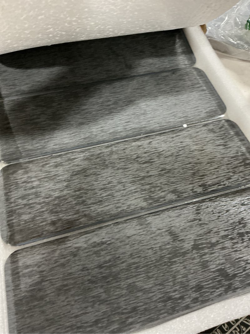 Condition photo showing Good Condition for small stone drying mats for kitchen counter, quick dry stone dish drying mat 16"(l)×12"(w), foldable absorbent diatomaceous pad for dish rack, plates, cups, pans dark gray 16" x 12"