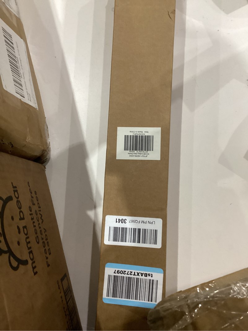 Condition photo showing New/Like New for LazBlinds No-Drill Cordless Zebra Blinds - Dual Layer Light Filtering & Room Darkening, Free-Stop Lift, Easy Install, Day & Night Privacy with Valance for Window 20" W x 64" H, White 20"W x 64"H White