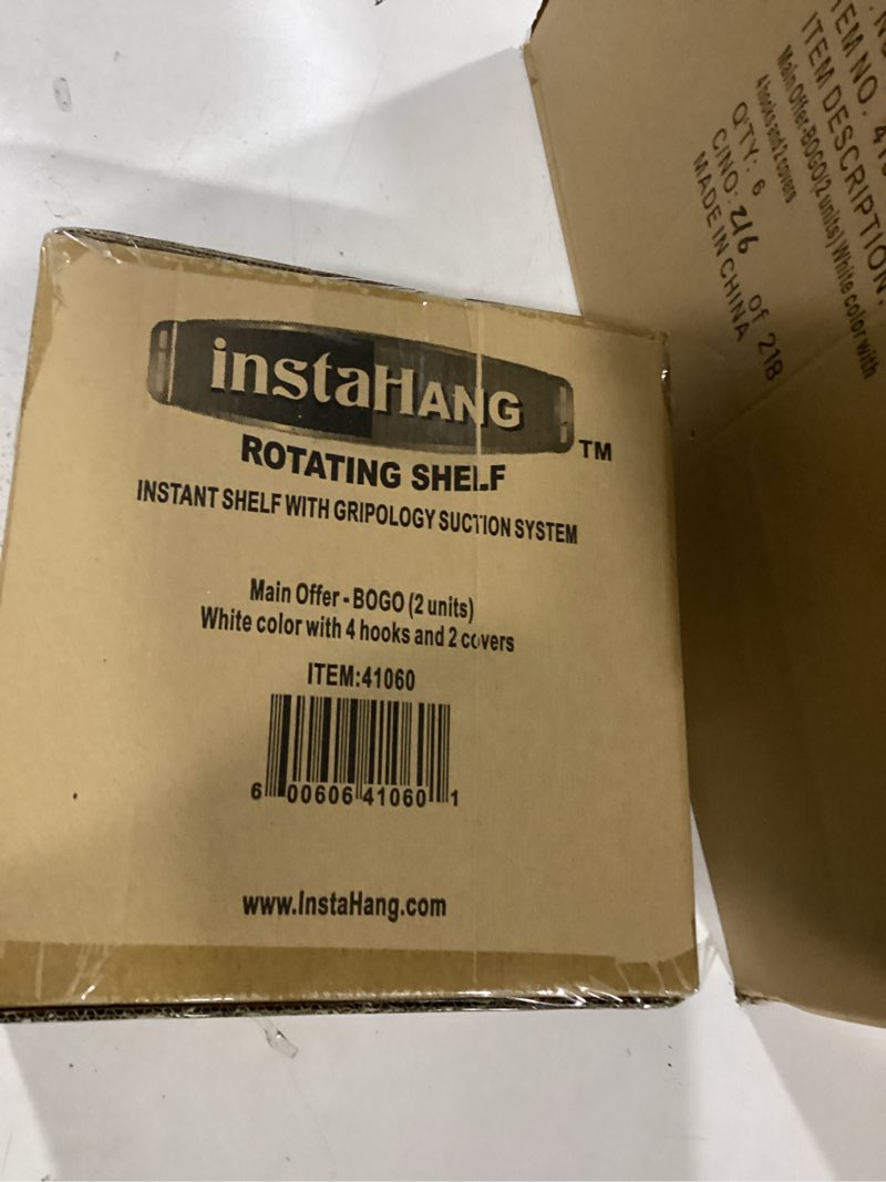 Condition photo showing New/Like New for as seen on tv instahang rotating shelf (6 sets )