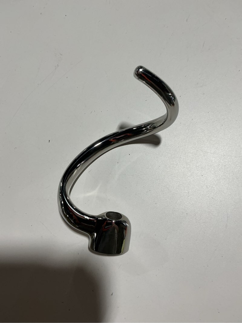 Condition photo showing Good Condition for Stainless Steel Spiral Dough Hook Replacement for KitchenAid 4.5QT & 5QT Bowl Tilt-Head Stand Mixers, Rustproof & Easy Clean, Efficient Kneading for Bread, Pizza, Pasta, Cookies SH5