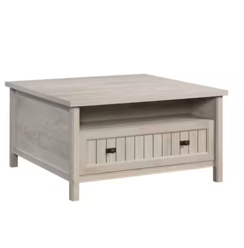 Costa 36 in. Chalked Chestnut Rectangle Composite Wood Coffee Table with Lift Top