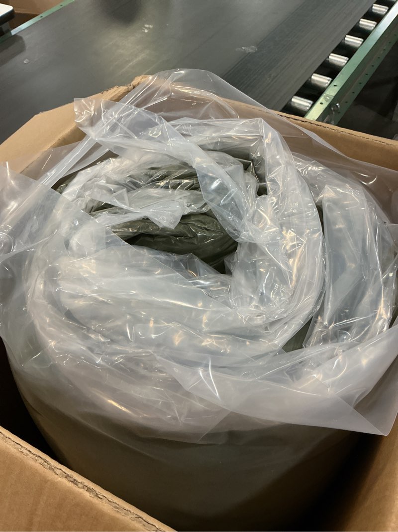 Condition photo showing New/Like New for MAXYOYO Bean Bag Bed Folding Sofa Bed Floor Mattress for Adults, Extra Thick and Long Faux Fur Floor Sofa with Washable Cover, Single Size Floor Bed Trifold Mattress, Olive Green, 30x95 Inch Single 30x95 Inch Olive Green