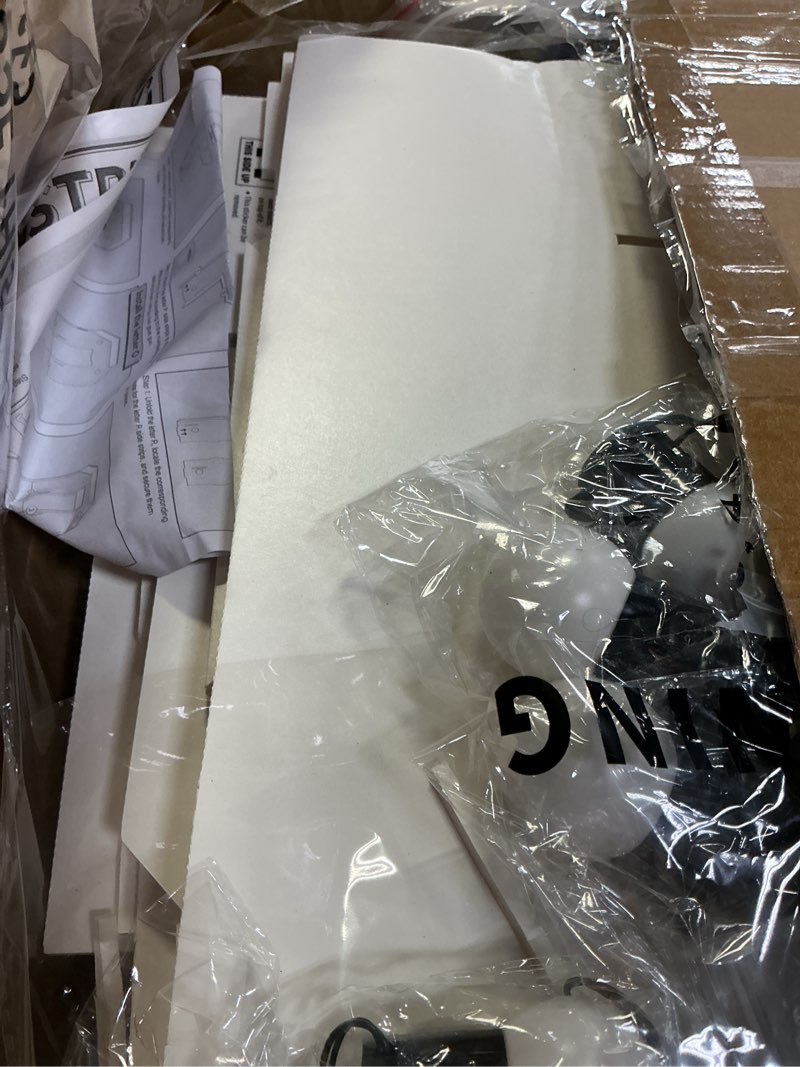 Condition photo showing Good Condition for biapian prom marquee light up letters, large marquee letters 3.4 ft, white prom led sign with lights paperboard grad cap for high school college photo booth backdrop 2026 graduation decorations