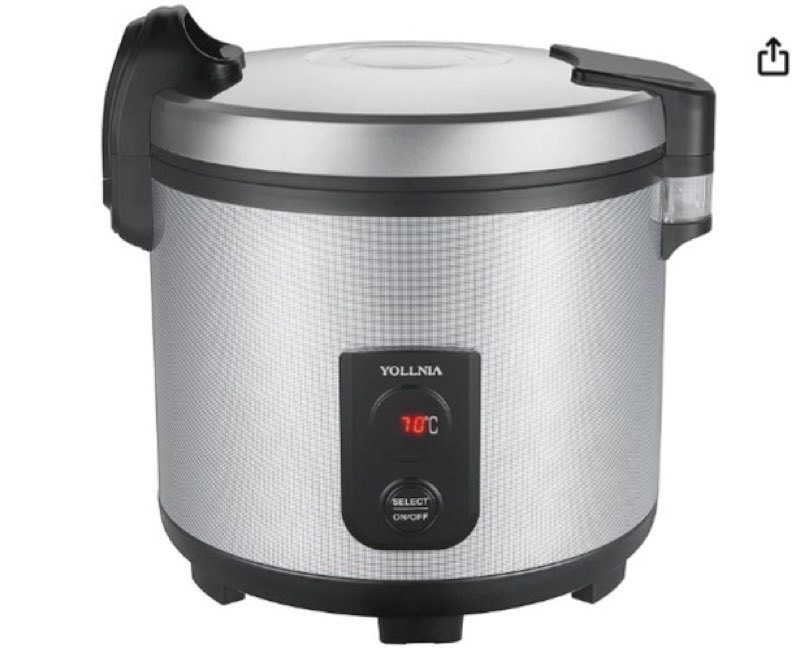 zojirushi tha-803sa 8-liter electric rice warmer, stainless steel,silver 8 liter