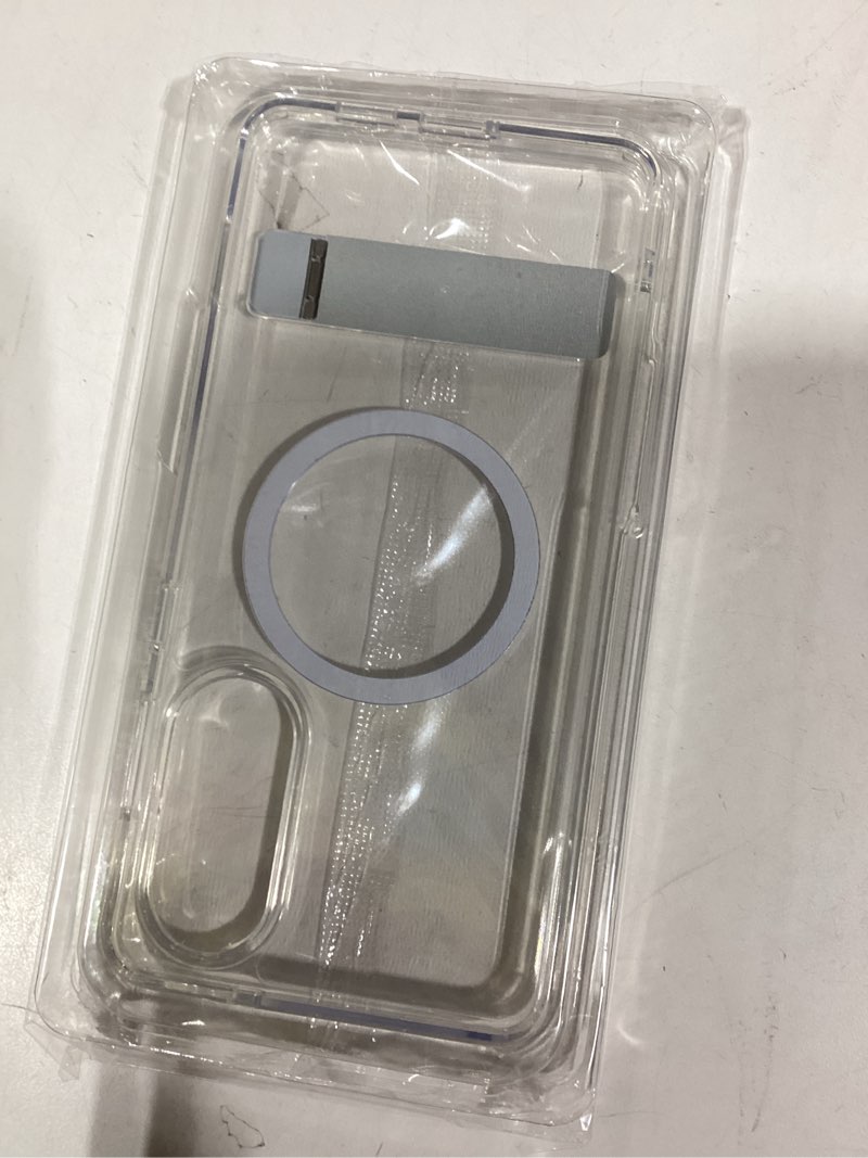 Condition photo showing New/Like New for SPIDERCASE Magnetic for Samsung Galaxy S25 Edge Case, [3 Stand Ways][ Military Grade Drop Protection] with Invisible Stand Shockproof Slim Case for S25 Edge 5G,Clear Clear S25 Edge